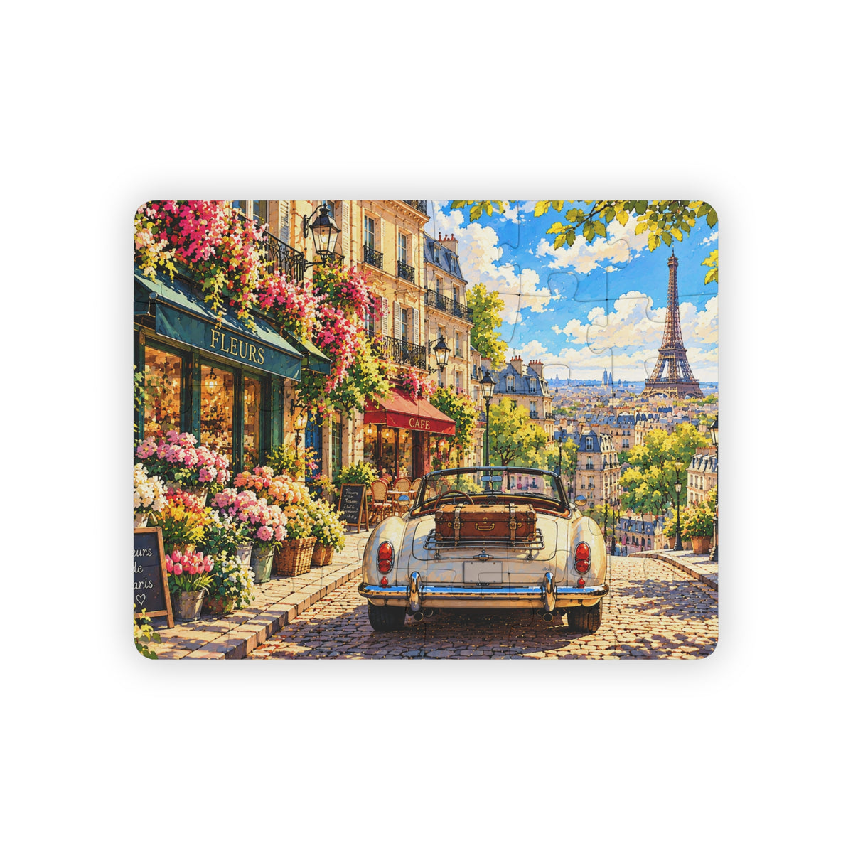 Paris Flower Street finished 30 piece puzzle