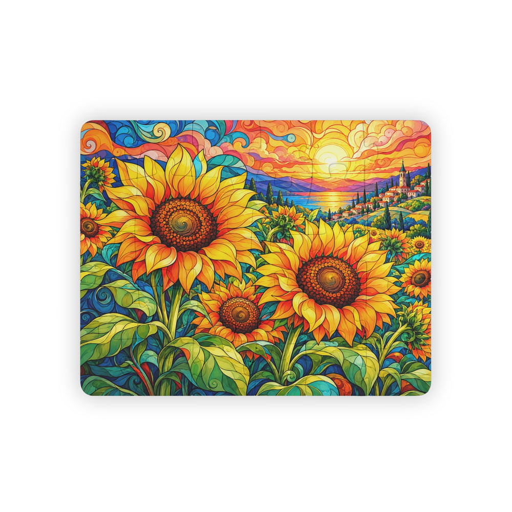 Sunflower Sunrise finished 30 piece puzzle
